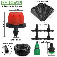 Sistema De Riego Por Drip Automático Portátil 20M Con Reguladores Ajustables Y Riegos Por Goteo Kit De Riego Para Jardín Con Mangueira - details 3