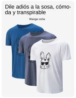 Camiseta De Verano Para Hombre Secado Rápido Manga Corta Estilo Casual Con Estampado De Payaso Máquina De Cuidado - details 2