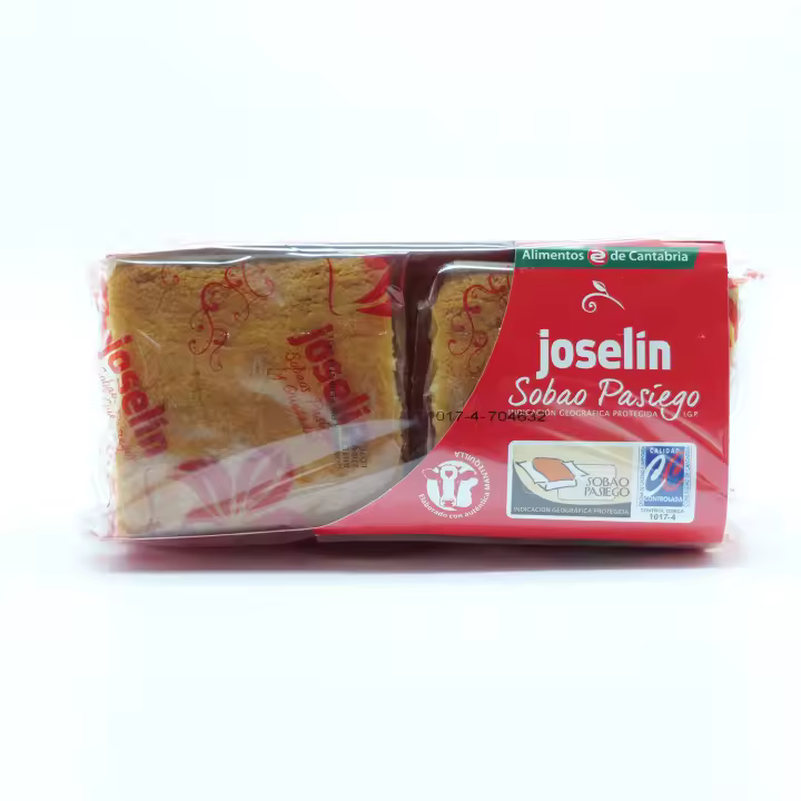 Sobaos Pasiegos Grandes Joselín con Mantequilla IGP | Pack 4 Unidades (600 g) | Calidad Artesanal, Envasados Individualmente - 1