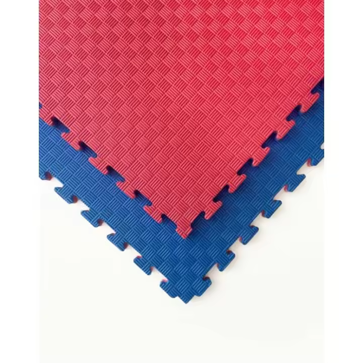 Fitness Tech SET 30 Unidades de Tatami Profesional Puzzle 100x100x4 cm Azul y Rojo Suelo - 1