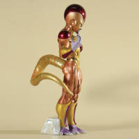 Figura De Acción Dragon Ball 22cm Dorada Frisa Hecha a Mano Estatua De Anime Regalo Para Fiestas Ornamento De Juguete Para Adultos - details 3
