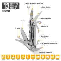 Cuchillo Multifuncional Plegable Para Camping Con Hoja De Acero Inoxidable Abrebotellas Rompeventanas Corte De Cadena Y Masas Herramienta Esencial Para Exteriores - details 1