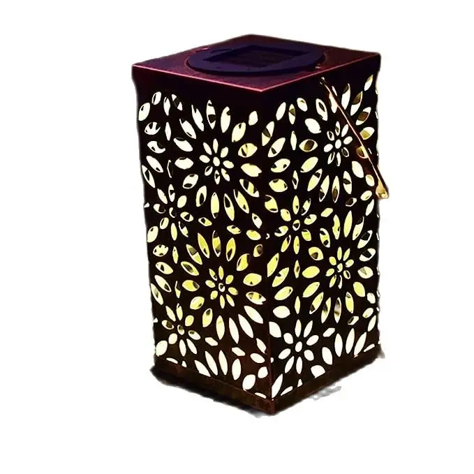Farolillos Solares de Metal para Jardín. Luz Solar con Soporte Extraíble. Ideal para Exterior, Césped, Fiestas y Camping - 1