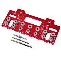 Kit De Juego De Herramientas Para Agujeros Rectos Y Bolsillo En Aluminio Locator De Agujeros De Punzón De Arco Iris Guía De Perforación Para Estante Juego De Herramientas De Carpintería DIY - details 3