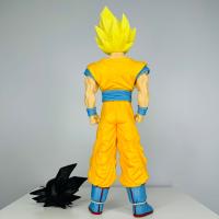 Figura De Anime Dragon Ball Z 30cm Son Goku Super Saiyan Kakarotto Con 2 Cabezas PVC Muñeca Coleccionable Regalo Para Jóvenes - details 3