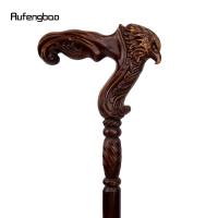 Bastón De Madera Marrón Eagle Para Moda Y Fiesta De Disfraz De Vampiro 93cm Tapa De Goma Mango De Cerda De Mano Para Caminar Y Halloween - details 4