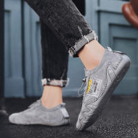 Zapatos Casuales Para Hombre CLOHOO De Cuero Genuino Ligeros Antideslizantes Para Exterior Caminar Conducir Sin Tacón - details 13