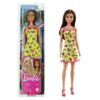 Muñeca Barbie chic castaña vestido amarillo con mariposas y zapatos rosas 30 cm - details 3