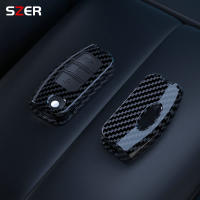 Funda De Llave De Coche En Fibra De Carbono ABS Para Ford Focus 2 3 Ecosport C-Max S-Max Ka Mondeo Kuga Galaxy Fiesta Accesorios De Llavero - details 2