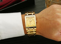 Reloj De Hombre WWOOR Oro Cuadrado Marca Top Lujo Reloj De Pulsera Acero Inoxidable Impermeable Movimiento De Cuarzo Romano - details 7