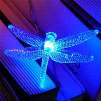 Luces De Hiedra De 40 LED Dragonfly Decorativas Luz Fae Tirada De Batería Para Decoración De Dormitorio Boda Navidad - details 11