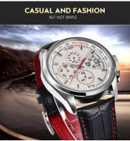 Reloj De Cuarzo Para Hombre PAGANI DESIGN Marca De Lujo Moda Militar Con Correa De Cuero Resistente Al Choque Y Agua Calendario Completo Múltiples Tiempos - details 9