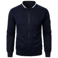 Conjunto De Sudadera Y Chaqueta Ligera Para Hombre En Color Sólido Estilo Casual Con Cierre De Cremallera Pantalones Con Cierre Elástico Streetwear Para La Vida Diaria - details 13