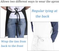 1 delantal de Cocina con 2 bolsos grandes, resistente a Las Gotas de Agua, ajustable - details 3