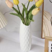 Vaso De Plástico Blanco Imitación Cerámica Maceta Para Plantas Estilo Nórdico Decoración Para Bodas Y Comedor Dormitorio Hogar - details 3
