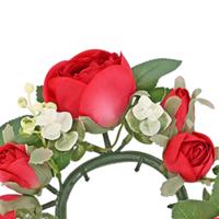 Anillo De Vela Para Coronas Artificiales De Flores Verdeza Rosa Decoración Para Sala De Estar Puerta Mesa Pascua - details 4