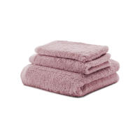Juego Toallas Baño 700 Gr LISO - Rizo 100% Algodón Orgánico - Pack 3 Piezas (Tocador+Lavabo+Ducha). Color Rosa - Sedalinne - details 0