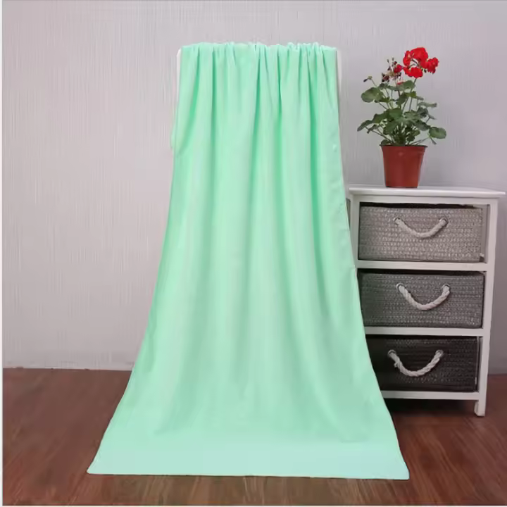 Toallas De Baño De Fibra Ultra Fina Nano Toallas De Playa Para Adultos Absorbentes Rápidamente Maquinables Estilo Rectangular Con Patrón Floral - 1