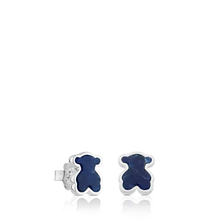Pendientes de Plata de Primera Ley con Motivo en Ónix Facetado, Elegantes y Sobrios，pendientes mujer plata 925 - 1