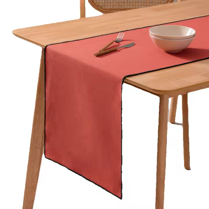 GAMUSI - Camino de mesa liso 100% algodón 45x150cm tacto suave transpirable y fácil limpieza - 1