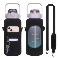 Funda Para Botella De Agua Deportiva De Media Gallón Con Correa Inclinada Portátil Para Gimnasio Y Deportes Al Aire Libre - details 7