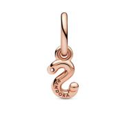 PANDORA Moments Dijes con diseño de Lets chapados en oro Rosa de 14 Quilates with circonitas cúbinas transparentes, Comes con embalaje de Caja De Regno original. - details 0