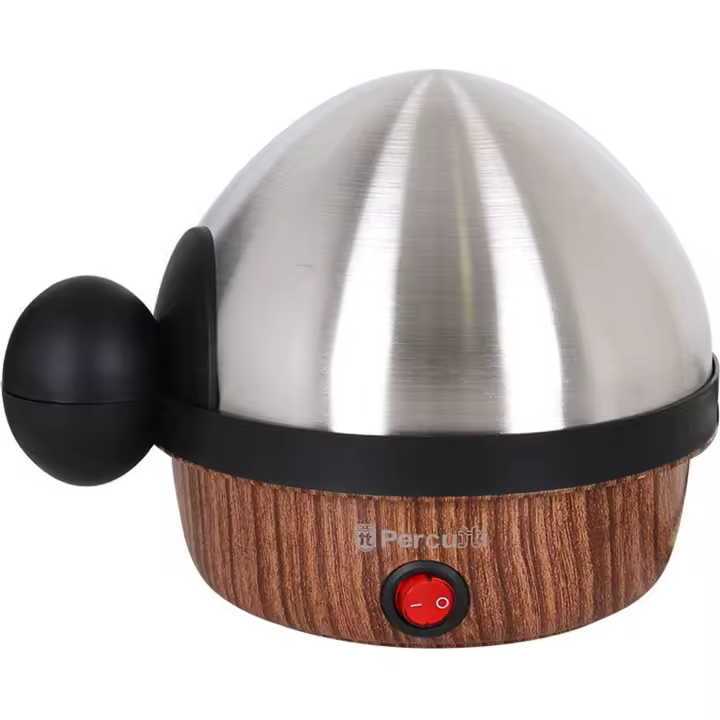 PERCUTTI - CUECE HUEVOS 7 UNIDADES 350W  - Cuece Huevos Eléctricos Eficiente y Práctico - Cuece Huevos Eléctricos Compacto y Versátil - Cuece Huevos Eléctricos Fácil de Usar - Cuece Huevos Eléctricos - Cuece Huevos Diseño Elegante - 1