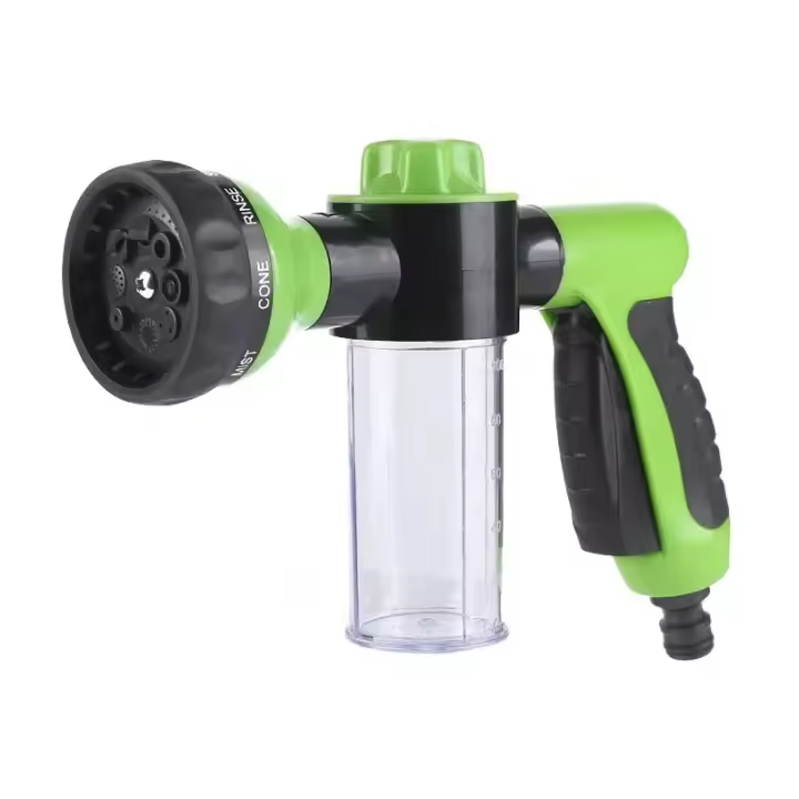 Pistola De Agua Para Lavar Coche Con Espuma Multifuncional Juego De Herramientas De Riego Y Limpieza Para Jardín Y Hogar - 1