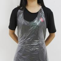 100pcs Conjunto De Delantal Blanco Desechable Transparente Para Cocina Antifouling Plástico Sin Mangas Suministros Fáciles - details 4