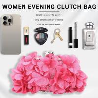 Bolso de mano de noche para mujer, pequeño bolso floral con cadena para bodas, fiestas, bailes de graduación - details 0