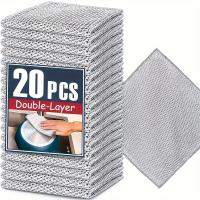 Paño De Limpieza De Microfibra Doble Capa Resistente Al Desgaste Para Cocina No Araña Herramienta De Limpieza De Acero Al Vacío - details 0