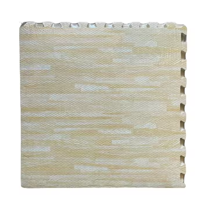 Mugar- Pack de Tatamis 60x60x1cm Efecto Madera Clara - Losas Puzzle de EVA con Efecto Madera - 1