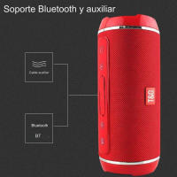 T&G Altavoz Bluetooth inalámbrico TG116, altavoz de bluetooth con graves, compatible, USB, resistente al agua, para exteriores, c ompatible con AUX, TF, Radio FM, Subwoofer Altavoz portatil - details 1