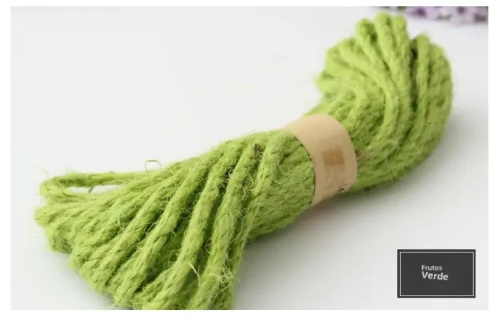 Cuerda De Lino Colorida Y Gruesa De 10m/6mm Para Artesanía DIY Y Decoración De Bolsos Con Cordón Para Sujeción Accesorios Incluidos - 1