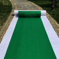 Carpetazo De Boda Verde No Tejido Antideslizante Para Fiestas Navideñas Y Bodas Medida 2x9 Metros Personalizable - details 9