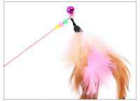 Juguete Para Gatos De Acero Con Mariposa Y Plumas De Turco Coloridas Con Campana Juguetes Divertidos Para Jugar - details 4
