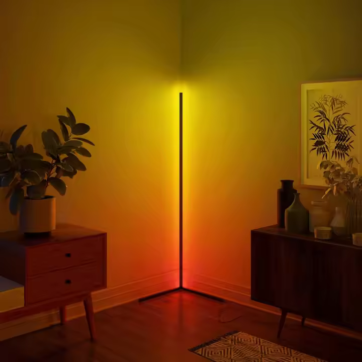 Lámpara De Esquina LED Inteligente De 155CM Con App Y Control Remoto 16 Millones De Colores Sincronización De Música Timer Ideal Para Salones - 1