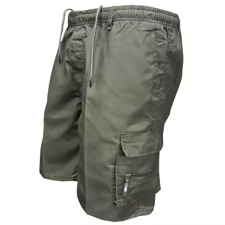 Shorts De Cargo Para Hombre Pantalones Tácticos Casuales Con Gran Bolsillo Deporte Moda Shorts De Verano De Pierna Media - 1