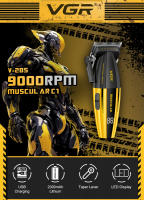 VGR Clipper Profesional Cortadora De Cabello Eléctrica 9000 RPM Para Barberos Corte Seco Y Húmedo Cuchilla De Acero Inoxidable V-285 - details 0