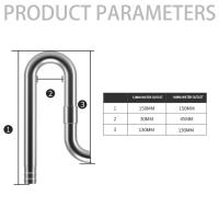 Tubo De Acero Inoxidable Extensible Para Filtro De Acuario Inlet Y Outlet Componente Anticuadrillas Para Peces Y Camarones 12mm/16mm - details 7