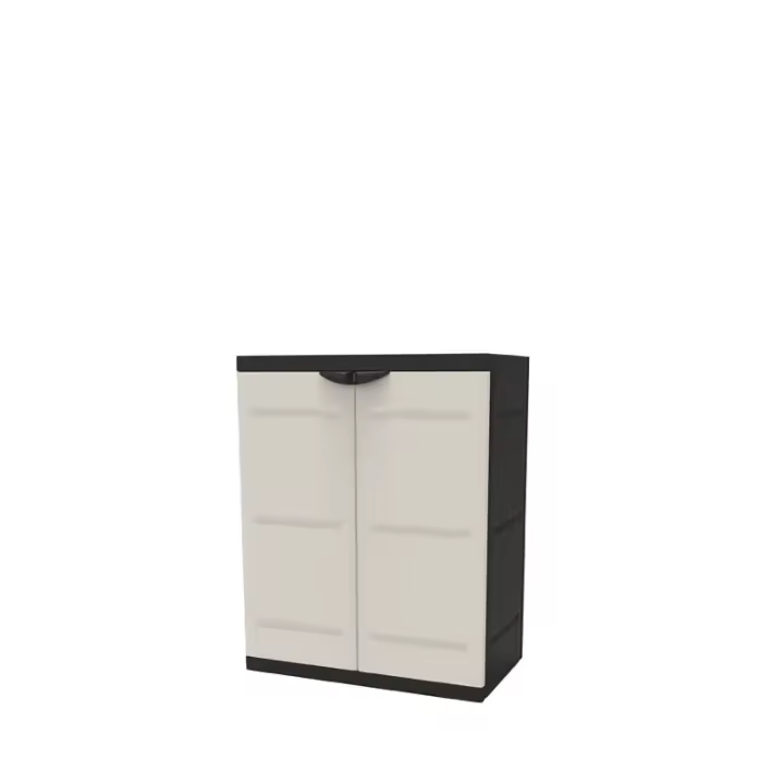 Medio Armario 70 cm Titanium Plastiken Negro - 1