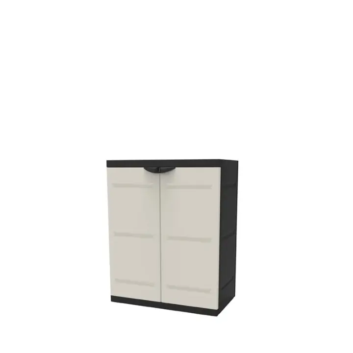 Medio Armario 70 cm Titanium Plastiken Negro - 1