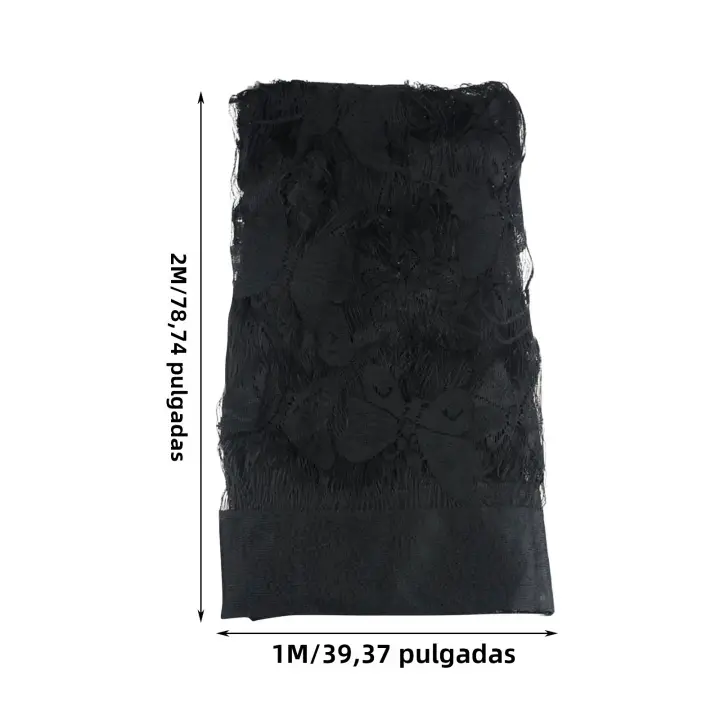 Cortina De Macramé Negra Con Mariposa Cortina De Luz Pared Colgante Tela De Colgador De Puerta Partición De Habitación Decoración De Hogar Cortina De Ventana - 1