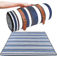 Manta De Picnic Extra Grande 80"x 80" Impermeable Y Plegable Para 8 Adultos Ideal Para Playa Camping Parque Hierba Interiores - details 14