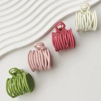 4 Pcs Clip Para El Cabello De Mujer Estilo Dopamine Con Patrón Geométrico Accesorio De Moda Para Cola De Caballo Alto - details 0