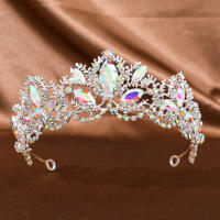 Diadema De Lujo Vintage Barroco Para Boda Corona De Cristal Y Resina Para Reina Accesorio De Cabello Elegante Para Novia - details 6
