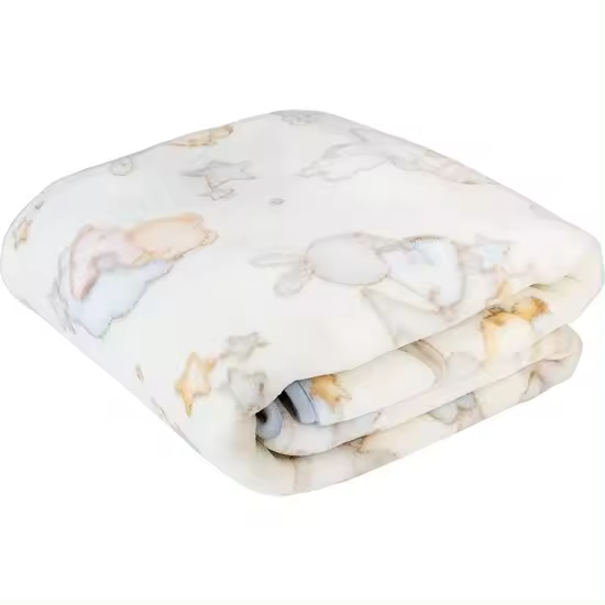 PIELSA BABY - Manta Cuna Bebé Hipoalergénica y Antiácaros – Manta Bebé Extrasuave- Ligera y Transpirable – Manta Cuna Tacto Seda- Colores Luminosos- Resistente a lavados y Duradera - 1