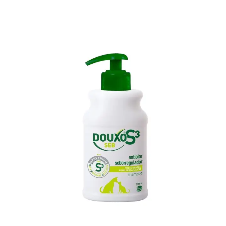 DOUXO S3 SEB - Tratamiento antiseborreico para perros y gatos - Shampoo y Accesorios de Baño para el Cuidado de Mascotas - 1