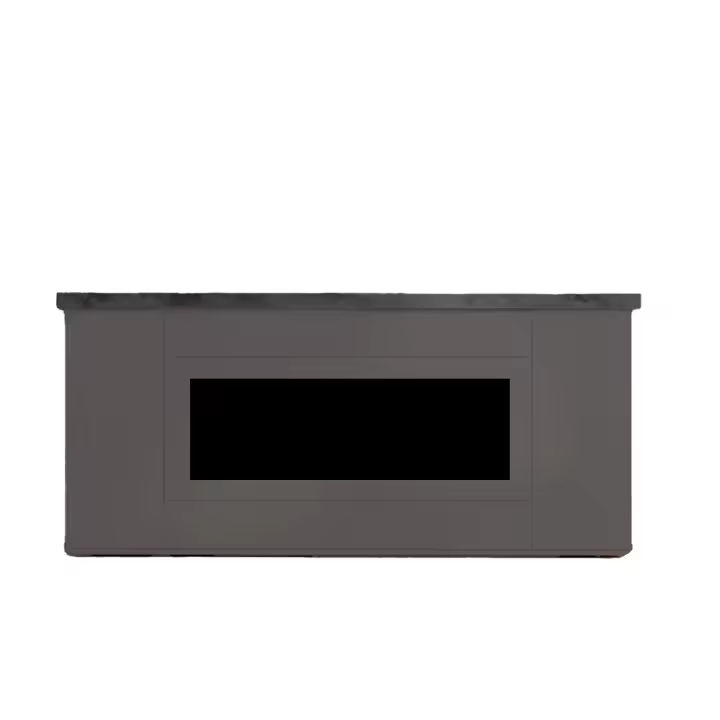 Chimenea Electrica Empovrable Sined Mobile Desio 108 Anthracita Sined Ispica 1500W Mobiliario De Madera Refinado y Elegant Acabado Grafito Ral 7022 Marco y Puertas Encimera y Base En Tacande - 1