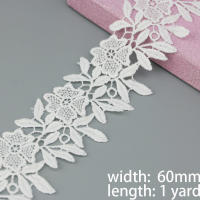 Tela De Encaje De Algodón (1 Yard) Para Decoración Y Artesanías Ribbons De Amor Y Regalos Técnica Jacquard Mesh Ecológico Soluble En Agua - details 4